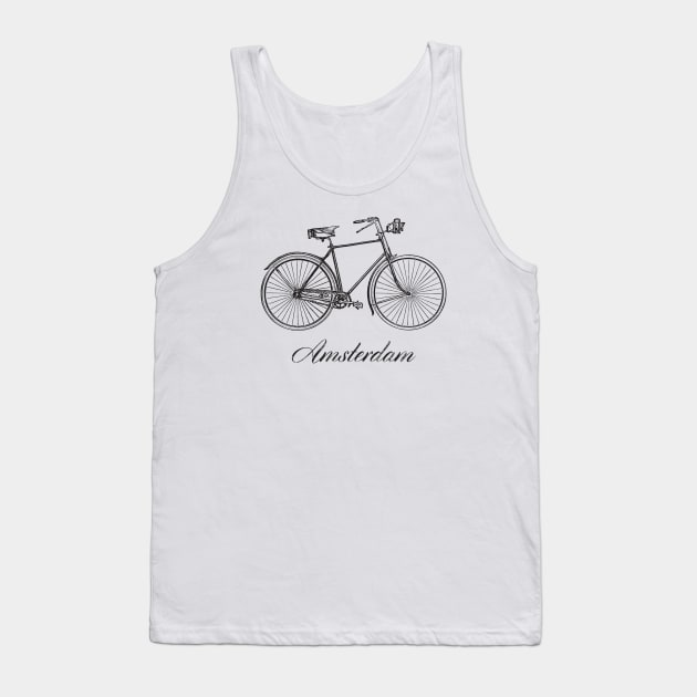 Amsterdam on bike Tank Top by nametaken